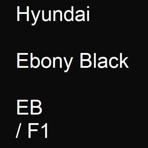 Hyundai, Ebony Black, EB / F1.